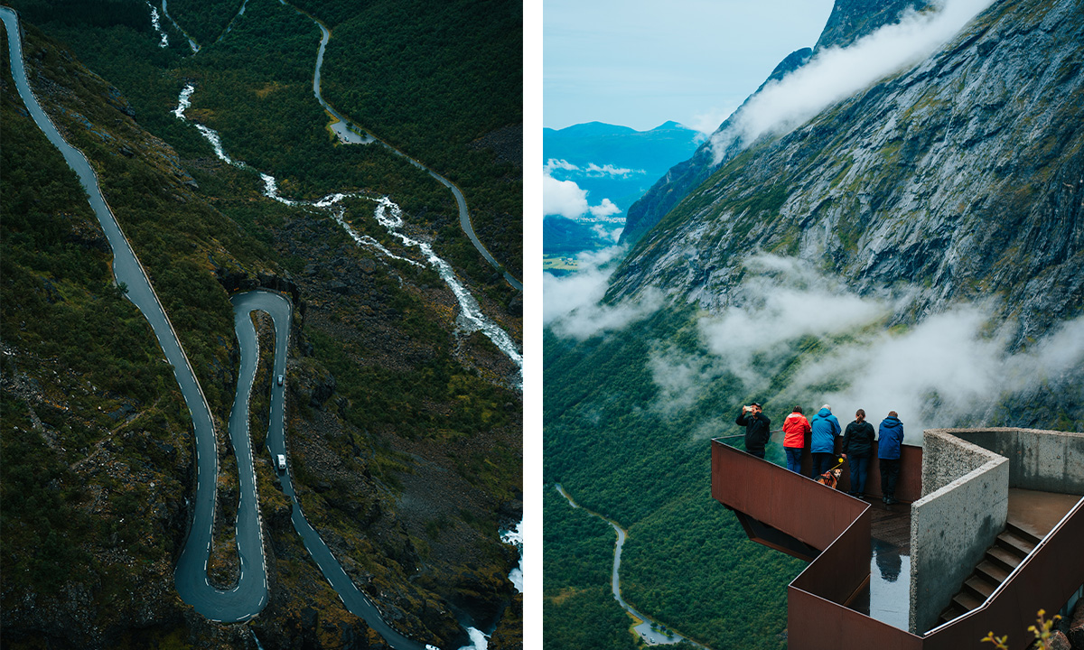 Trollstigen i Norge